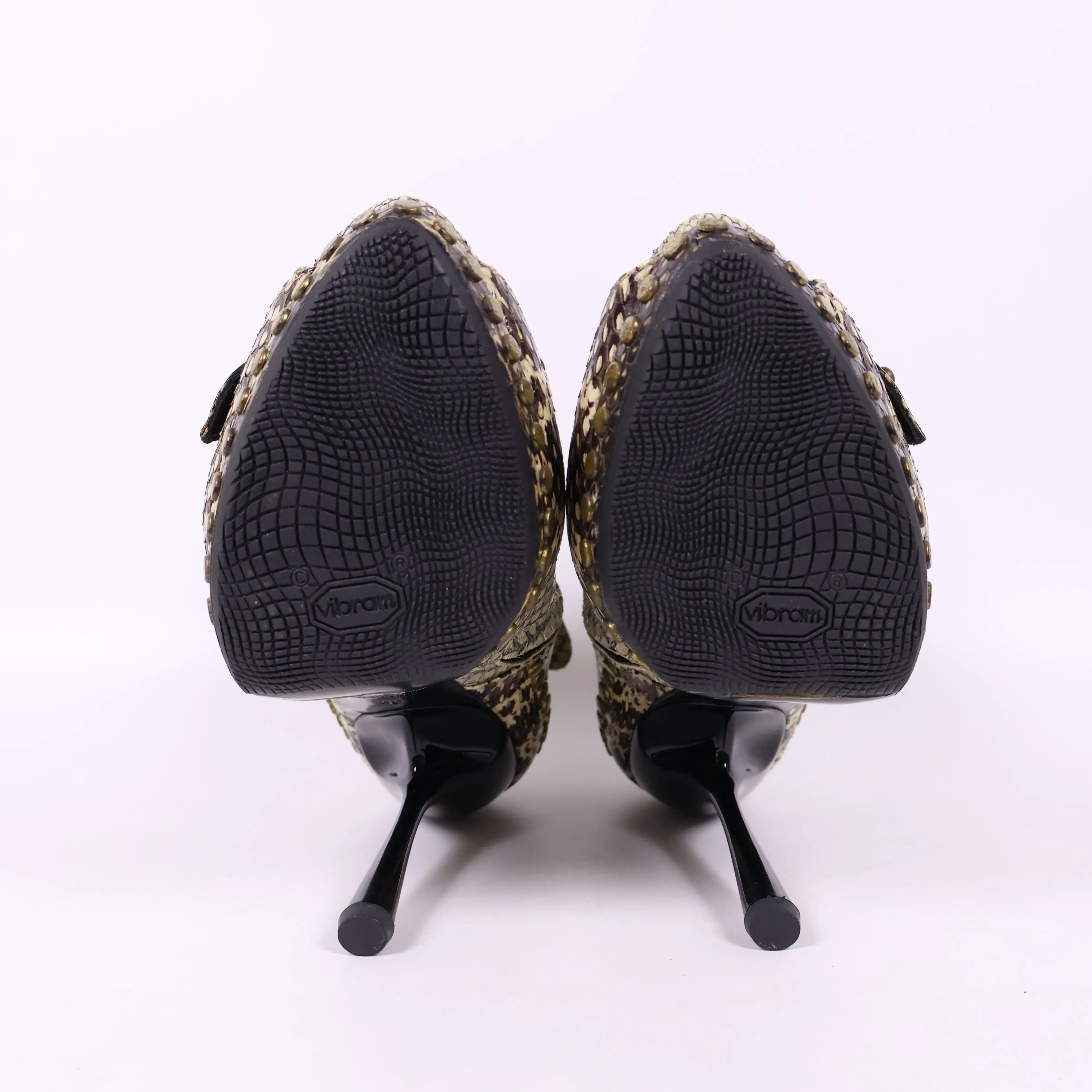 Alexander McQueen Toe Boots Python 36