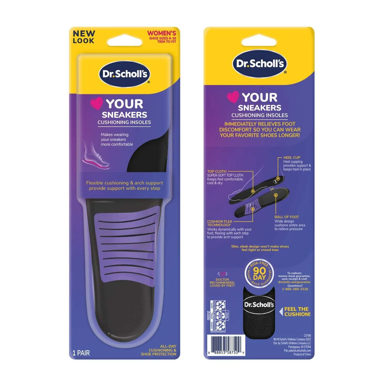 Dr. Scholl's Love your Sneakers with Full Length Insoles for Women